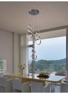 Best Power Modern LED Chandelier 3-Light 6001-3 with 3 Lighting Levels – 60W Pendant Light with Adjustable Height 130cm – Stylish LED Ceiling Light for Living Room, Dining Room, and Bedroom  - Image 2