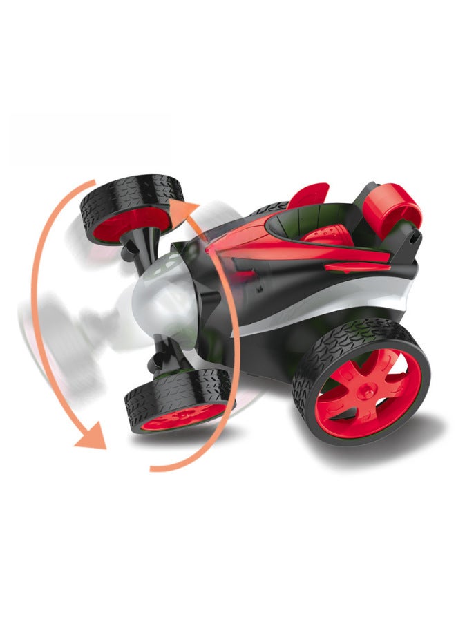 Electric Remote Control Double-sided Flip Dump Truck Toy Car Stunt Vehicle Children's Plaything Street Stall Toy-Color:Blue-Proportion:Remote Control - Image 3