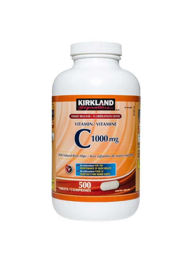 Kirkland Signature Vitamin C 1000Mg 500 Tabs  - Image 1