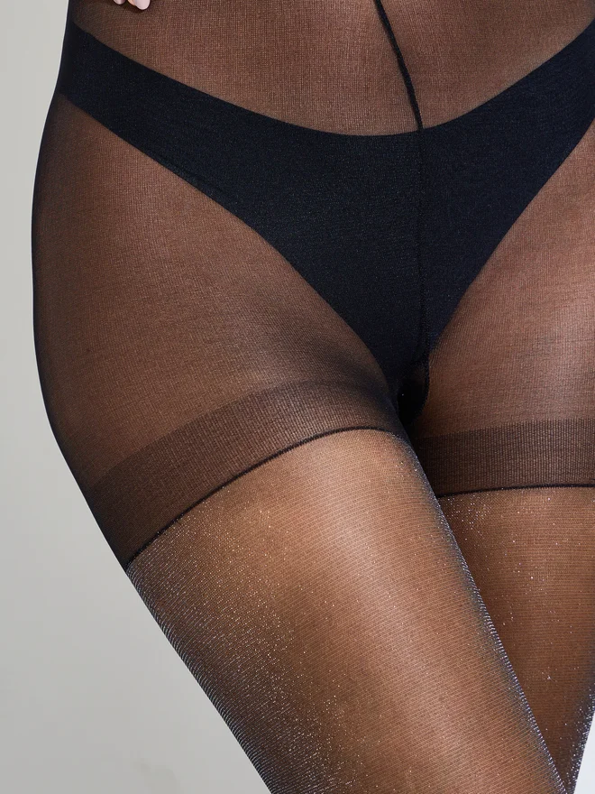 Styli Styli Black Embellished Stockings