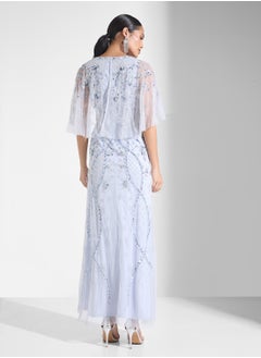 Adrianna Papell Embellished V- Neck Maxi Dress  - Image 2