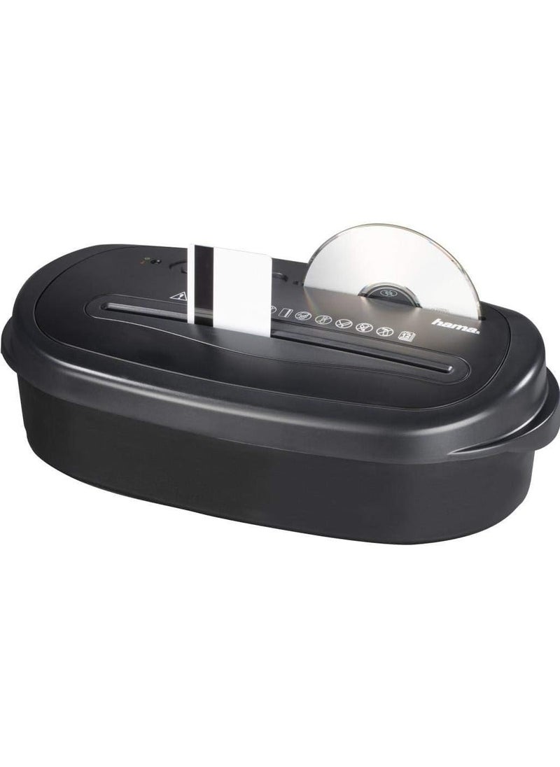 Hama - 73050544 Home X12CD Cross Cut Document Shredder with Security Level E3 P4 T4, 21 Liters Capacity, Black - Image 1