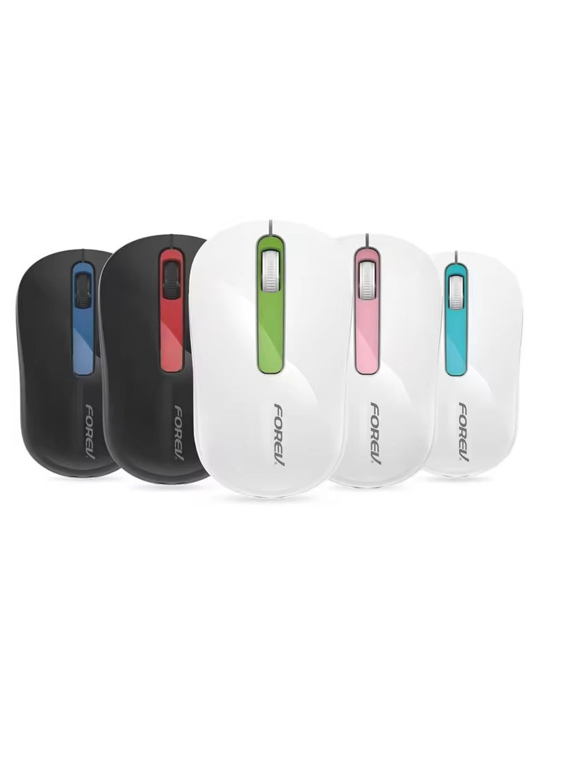 Forev Computer office mouse wireless  ,  FV-188 , gaming mute mini multimedia portable mouse - 15m distance , 1600 DPI , 3 button  - Image 2