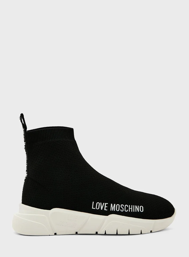 Love Moschino Love Moschino Socks High Top Sneakers