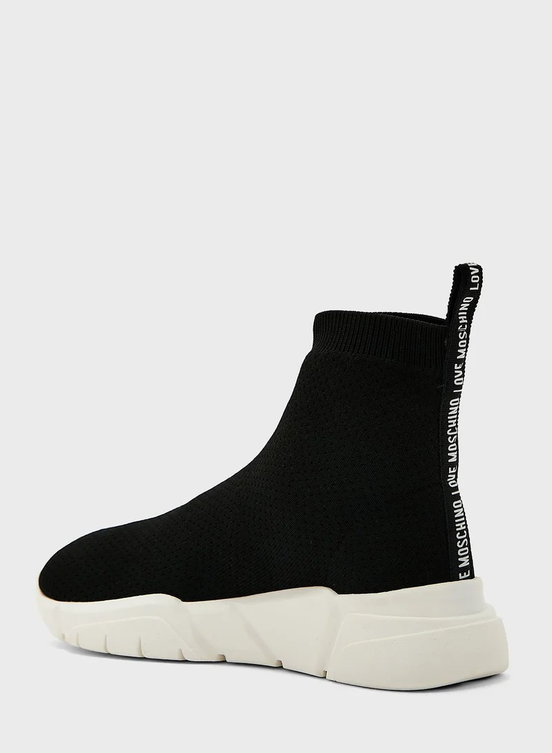 Love Moschino Love Moschino Socks High Top Sneakers