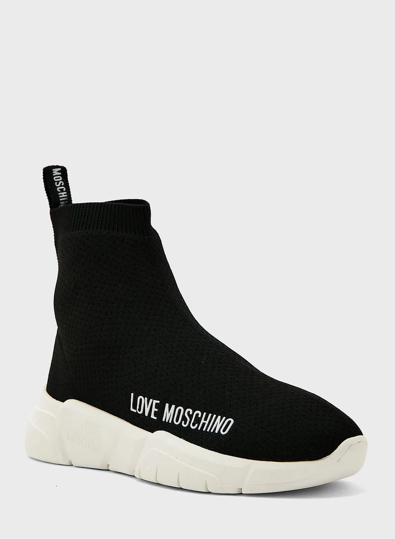 Love Moschino Love Moschino Socks High Top Sneakers