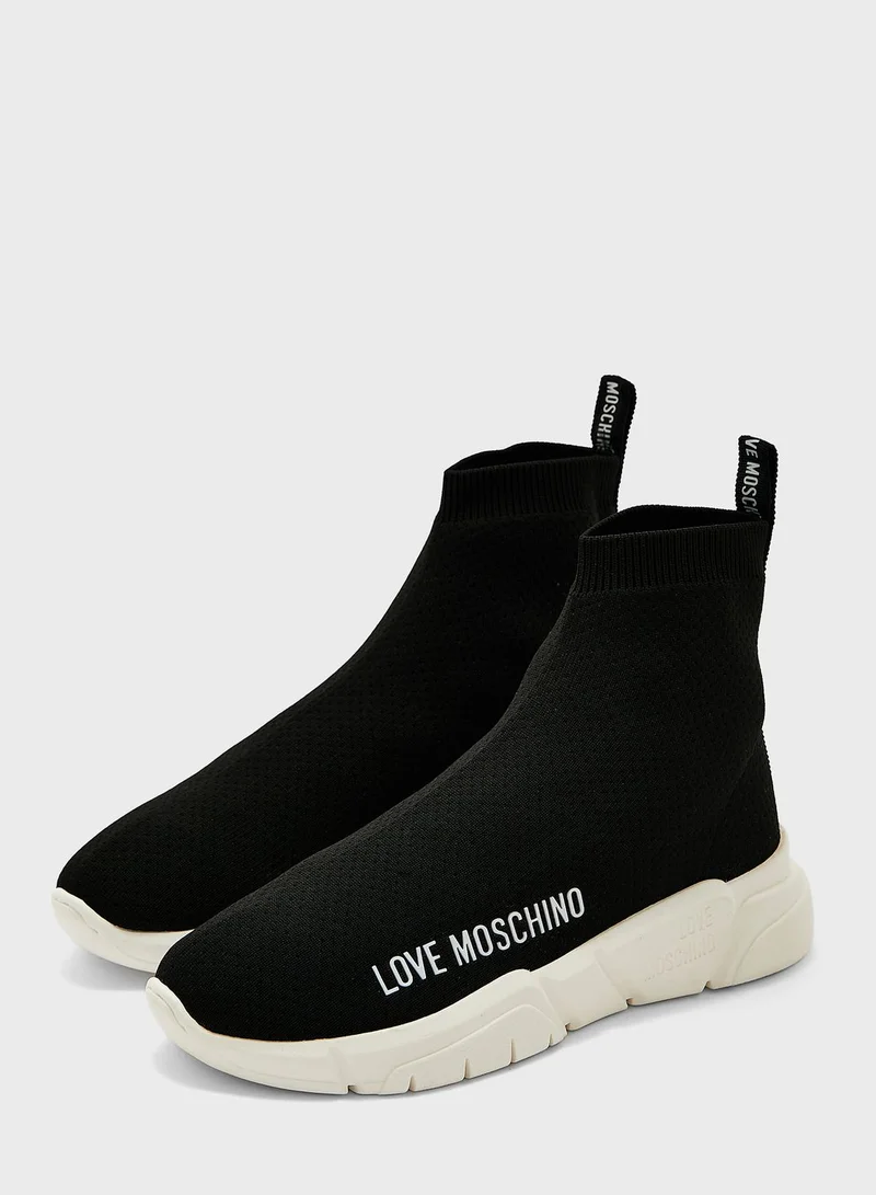 Love Moschino Love Moschino Socks High Top Sneakers