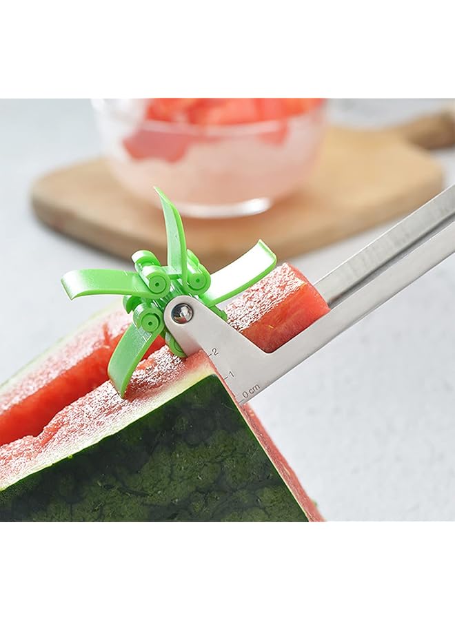 KASTWAVE Watermelon Cubes Slicer, Watermelon Windmill Cutter Slicer, Stainless Steel Watermelon Slicer Cutter Knife, New Kitchen Gadgets Stainless Steel Cutter, Fruit Vegetable Tools Kitchen Gadgets - Image 4