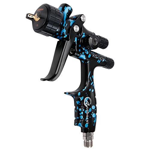 Asabocai Professional Automotive HVLP Spray Gun with 13mm Nozzle 600cc CupSuitable for Car Primers Clearcoats Superior Paint Atomization - Image 1