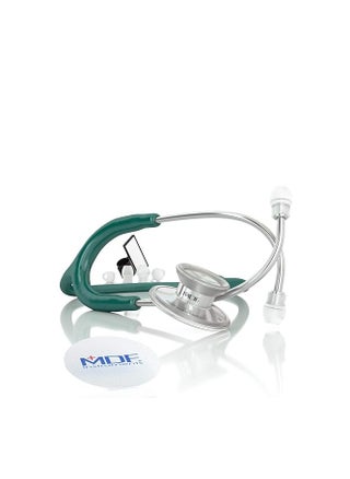 MDF Acoustica Lightweight Stethoscope for Doctors, Nurses, Students, Home Health Use, Adult, Dual Head, Dark Green Tube, Silver Chestpiece-Headset, MDF747XP04 - pzsku/ZC7D29456DF7F54E8DA33Z/45/_/1712133983/faef734d-e913-4e37-b89a-48b3ef86d914
