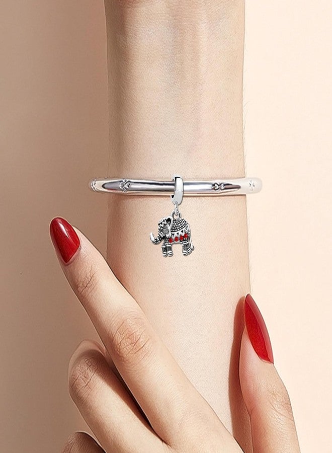 KunBead Elephant July Birthstone Dangle Bead Birthday Charms Compatible with Pandora Bracelet - Image 4