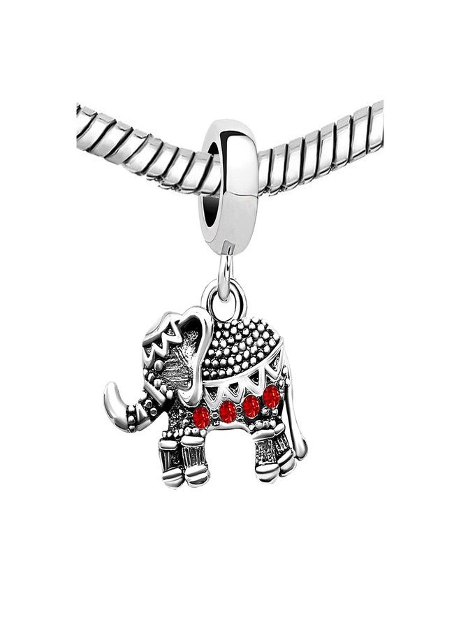 KunBead Elephant July Birthstone Dangle Bead Birthday Charms Compatible with Pandora Bracelet - Image 3