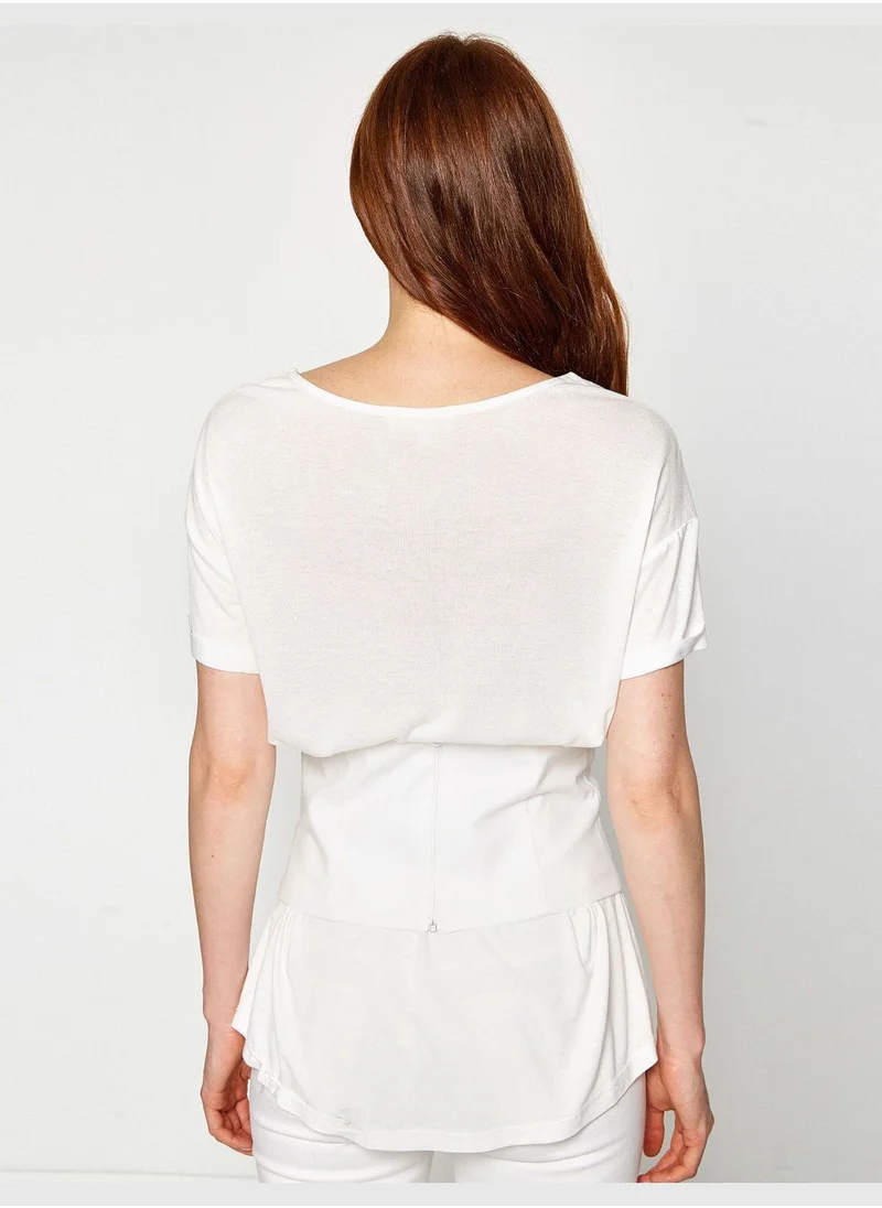 كوتون Eyelet Detailed Corset