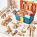 VEAIS Kids Tool Set with Drill 148 PCS STEM Building Tools with Storage Box Plastic Todder Tool Set for Boys and Girls Age 3 4 5 6 7 8 Years - Image 3
