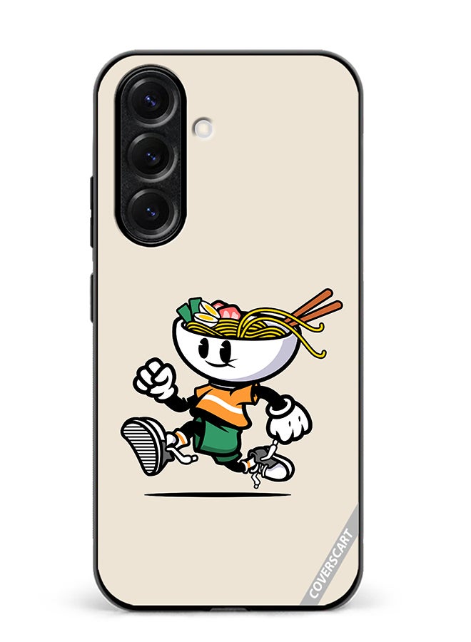 Protective Case Cover For Samsung Galaxy S25 Ramen Cartoon Design Multicolour