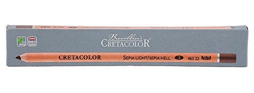 CRETACOLOR Artists' Sepia Dry Pencils Light Set of 3 Pencils (Pack of 2),CH463 22 - Image 5