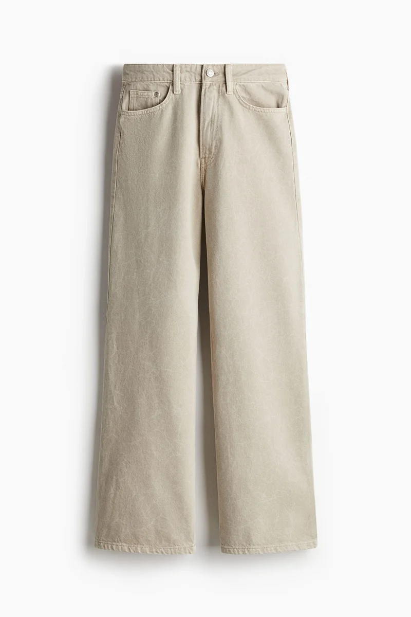 H&M Petite Length Wide Ultra High Jeans