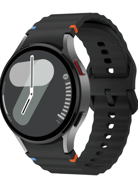 Sport Band Compatible with Samsung Galaxy Watch 7 Band 40mm 44mm,No Gap Soft Silicone Bands For Galaxy Watch 6 5 4 Band 40mm 44mm/Galaxy FE/Watch 6 classic 43mm 47mm/4 classic 42mm 46mm For Women Men