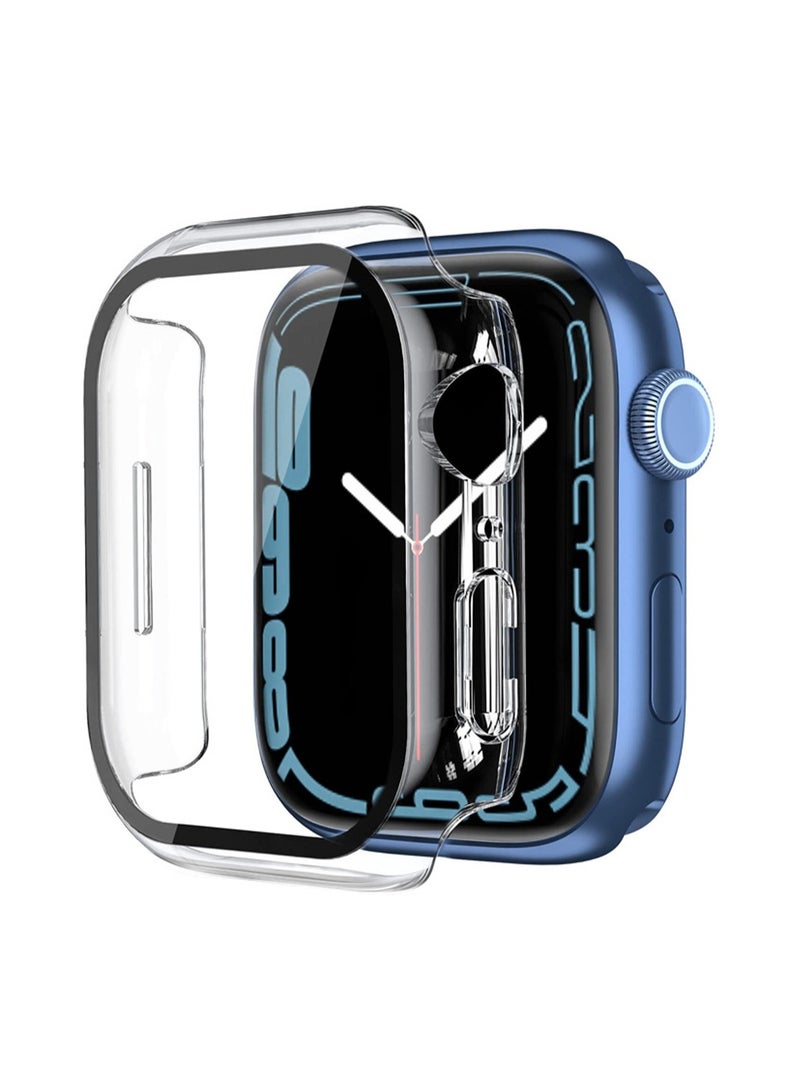 Starlight Color Is Suitable For Apple Watch Ultra49mm Protective Case With Tempered Film Integrated, Shockproof - Image 2