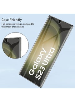 CaseNeo 2 Pack Samsung Galaxy S23 ULTRA Hydrogel Screen Protector (2023) Case Cover Friendly Flexible Film [Fingerprint Reader,Easy to install] Bubble-Free Protection Phone Accessories  - Image 3
