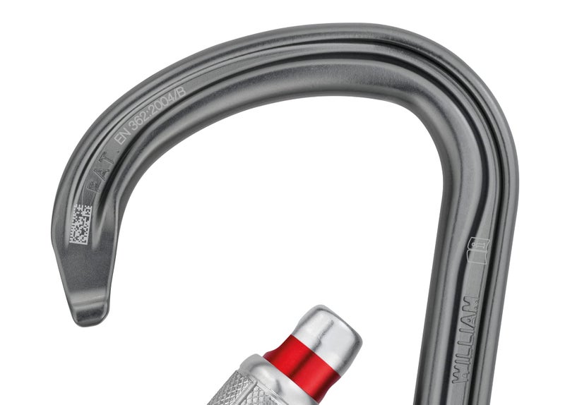 PETZL, William, Locking Carabiner for Belaying, Black, Screw-Lock - Image 3