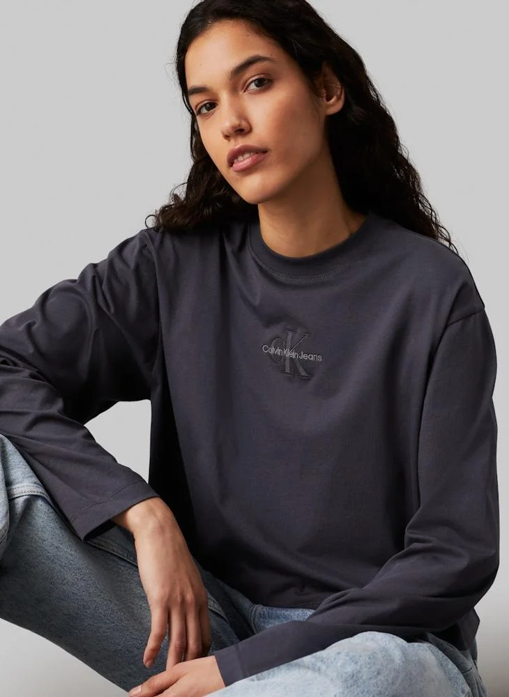 Calvin Klein Jeans MONOLOGO LOOSE LS TEE