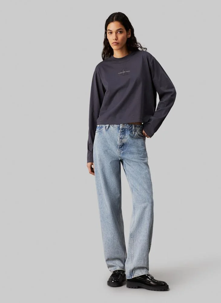 Calvin Klein Jeans MONOLOGO LOOSE LS TEE