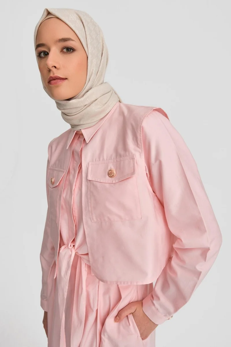 ARMINE Front Tie Suit 24K6917 Pink
