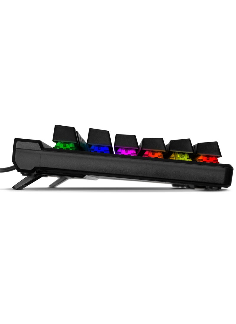 Generic - SVEN KB-G9500 Mechanical programmable keyboard Blue switches - Rainbow With Detachable wrist rest - Image 1
