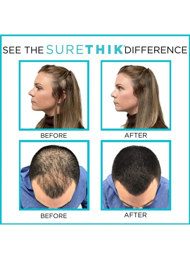SURETHIK Hair Thickening Fibers for Thicker Looking Hair, Light Blonde, 30g - Image 3