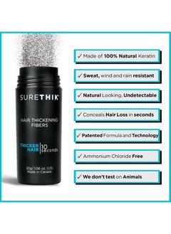 SureThik SURETHIK Hair Thickening Fibers for Thicker Looking Hair, Light Blonde, 30g  - Image 2