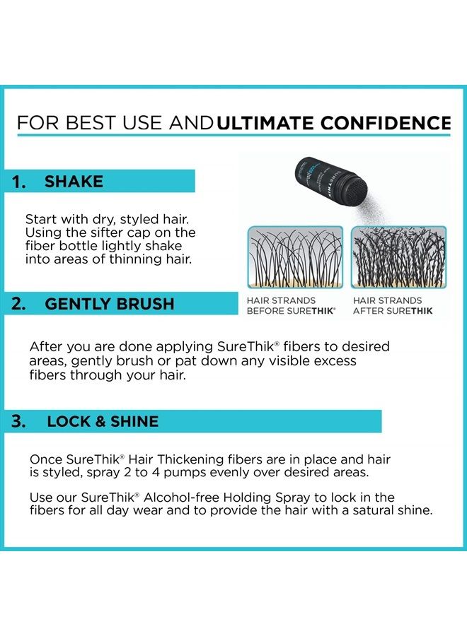 SURETHIK Hair Thickening Fibers for Thicker Looking Hair, Light Blonde, 30g - Image 5