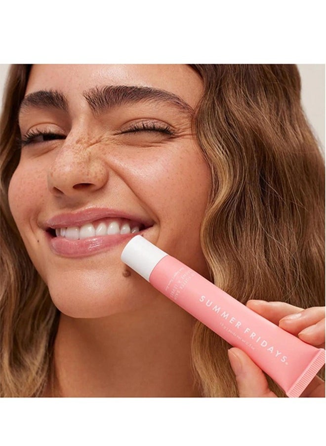 SUMMER FRIDAYS Lip Butter Balm - Conditioning Lip Mask and Lip Balm for Instant Moisture, Shine and Hydration - Sheer-Tinted, Soothing Lip Care  #Pink Sugar  - Image 2