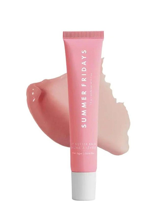 SUMMER FRIDAYS Lip Butter Balm - Conditioning Lip Mask and Lip Balm for Instant Moisture, Shine and Hydration - Sheer-Tinted, Soothing Lip Care  #Pink Sugar  - Image 3