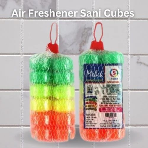 Asha Mehek Flower Air Freshener Sani Cubes Cake 100g 12 Cubes - Image 2