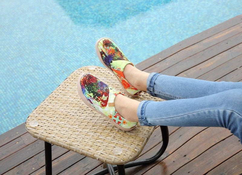 UIN Women's Art Painted Canvas Slip-On Shoes Fashion Ladies Travel Shoes Butterfly (7) - Image 5