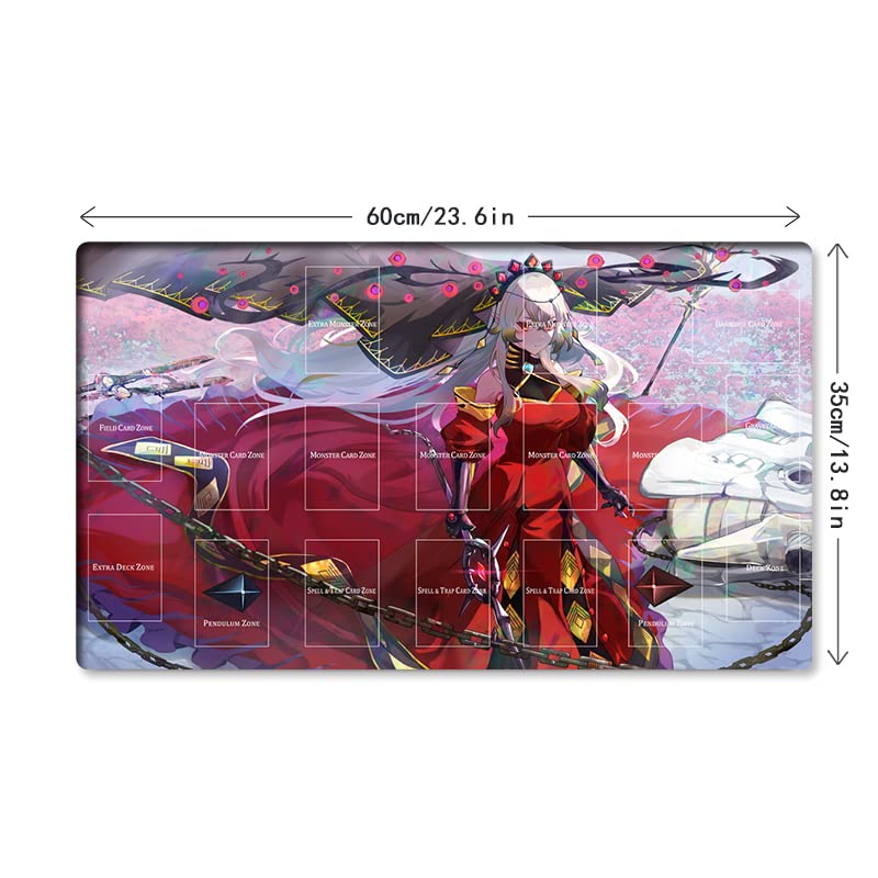Mlikemat New Mlikemat Playmat Blazing Cartesia The Virtuous TCG CCG OCG Trading Card Game Mat with Zones + Free Bag (ZD014-051-A) - Image 5