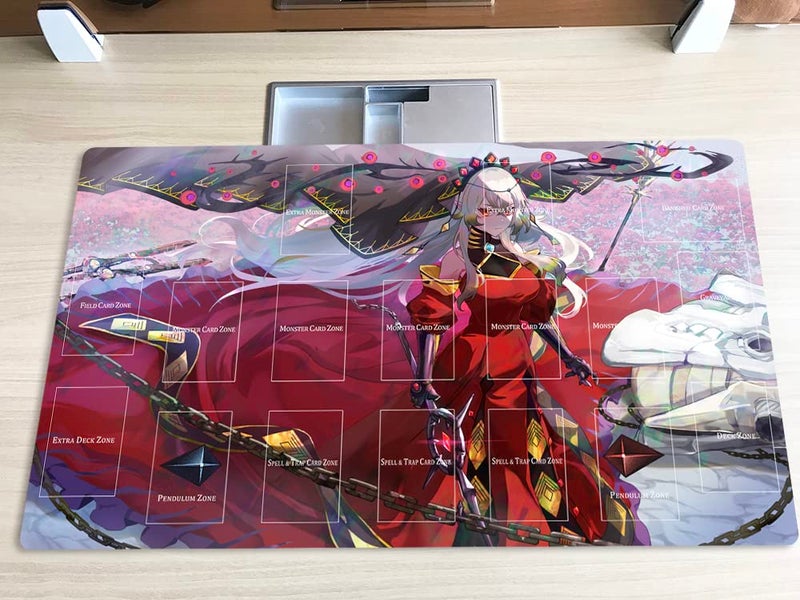Mlikemat New Mlikemat Playmat Blazing Cartesia The Virtuous TCG CCG OCG Trading Card Game Mat with Zones + Free Bag (ZD014-051-A) - Image 2