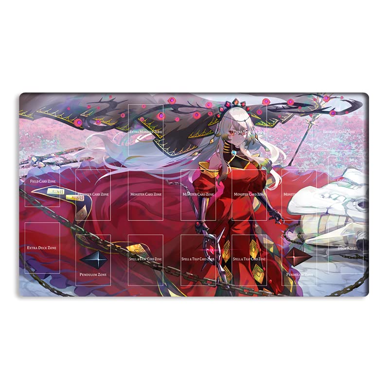 Mlikemat New Mlikemat Playmat Blazing Cartesia The Virtuous TCG CCG OCG Trading Card Game Mat with Zones + Free Bag (ZD014-051-A) - Image 1