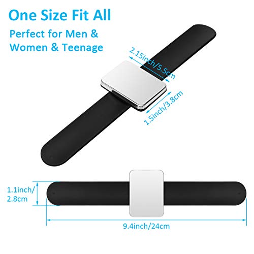 Coitak 3 PCS Magnetic Pin Holder Wrist Band, Magnetic Wrist Sewing Pincushion with Wristband for Sewing - Image 2