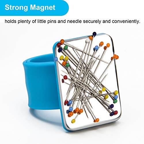 Coitak 3 PCS Magnetic Pin Holder Wrist Band, Magnetic Wrist Sewing Pincushion with Wristband for Sewing - Image 4