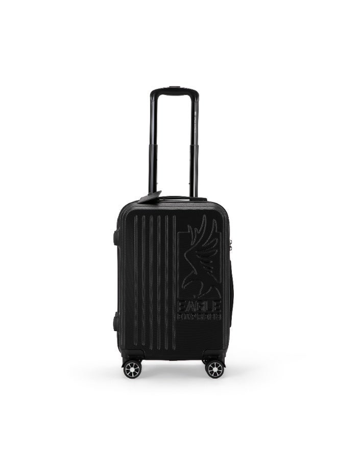 ايجل اكسبريس إيجل إكسبريس سوبيريور حقيبة سفر مقصورة 20 بوصة - أسود - صلبة ضد الخدش بـ 4 عجلات - غطاء حماية مجاني - ضمان لمدة عام - Image 1