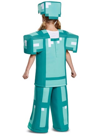 Game Steve Cosplay Costume Set Kids XL - Pixelated Foam Tunic - for Halloween, Cosplay, Parties & Gaming Events - Includes Hat+Top+Pants & Character-Themed Accessories Easy to Wear - view 5