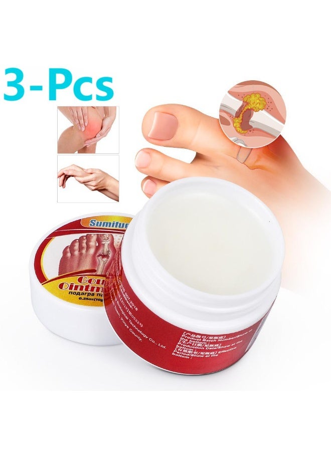 Sumifun 3-Pcs Gout Ointment Suitable for Fading White Spots,Sweat Spots and Repairing Skin - Image 1