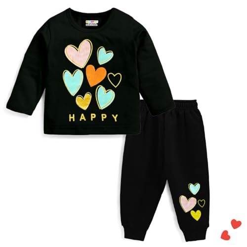 Kuchipoo Baby Girl Regular Fit Cotton Printed T-Shirts and Pyjamas Set (KUC-PSUT-122, 6-12 Months, Multi-Colored) - Image 4