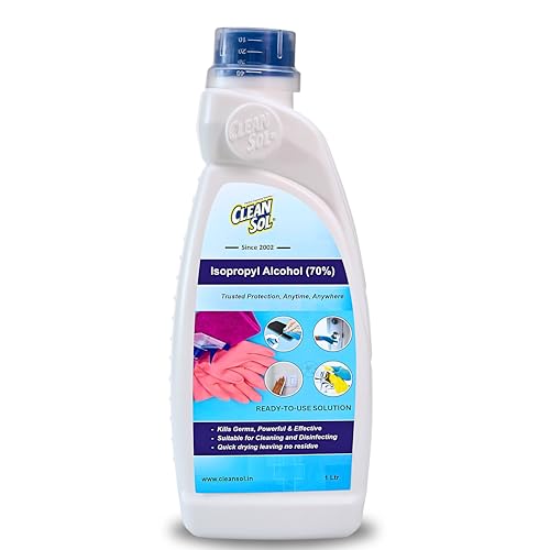 Cleansol Isopropyl Alcohol For Cleaning 70% Solution – 1 Litre | Multipurpose Disinfectant Liquid for Surface, Equipment Sanitization - Image 1