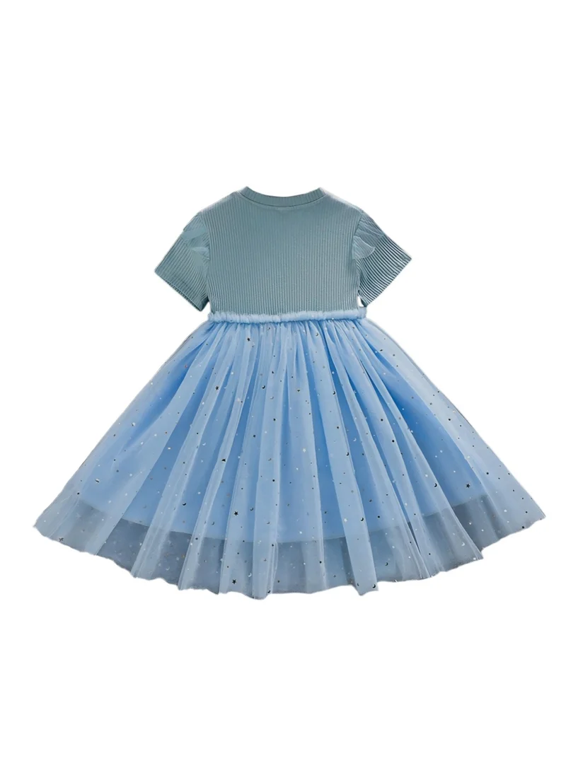 D'Daniela D' Daniela - Elsa Starlight Sparkle Princess Dress – Light Blue