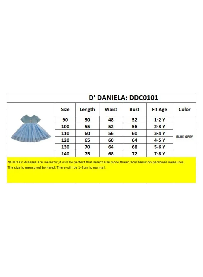 D'Daniela Ribbed Bodice Tulle Dress