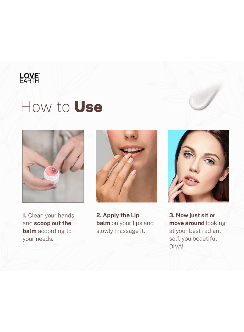 حب الارض بلسم شفاه جوز الهند للشفاه الجافة والمتشققة، مرطب شفاه أيورفيدي مع فيتامين E وزبدة الشيا وزبدة الكاكاو 10 جم - Image 4