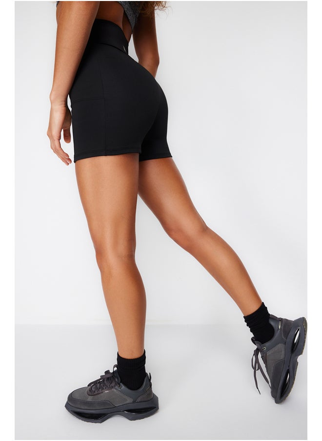 trendyol Black 2.Extra Abdomen Collector and Short Knitted Sports Shorts Leggings with Layer THMSS24TY00013  - Image 5
